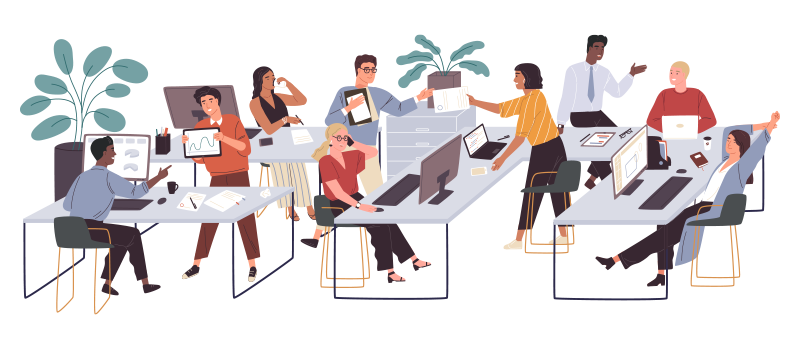 About Us Team Illustration